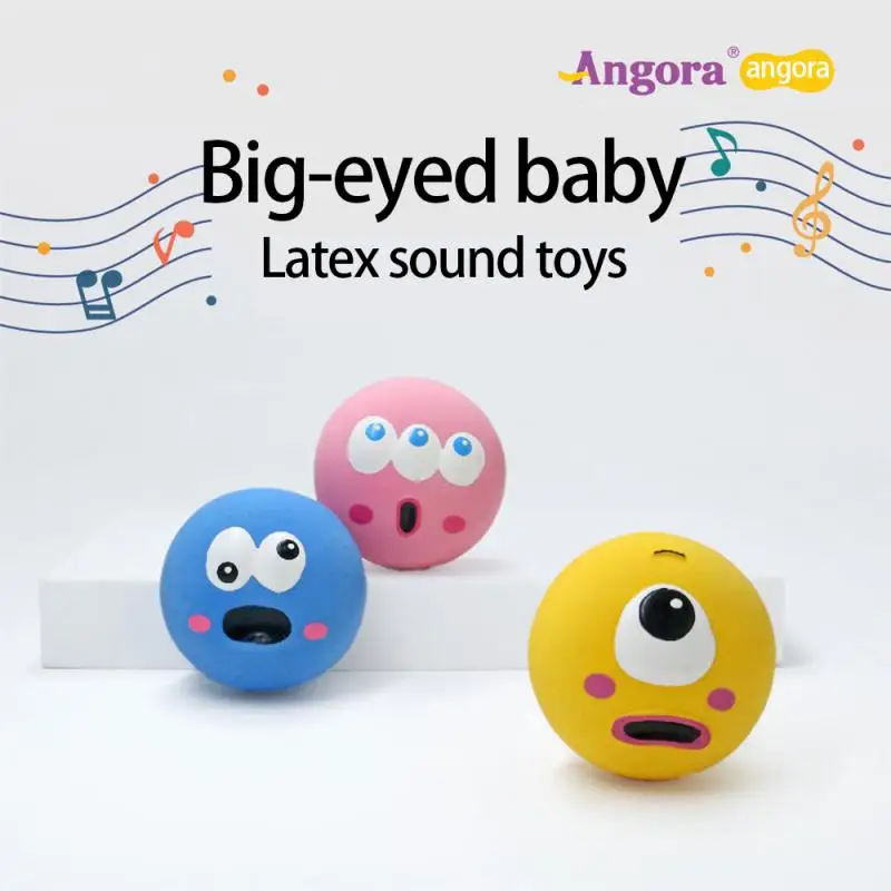 

Pet Dog Toy Puppy Cat Sounding Toy Squeaky Dog Toys Pets Internective Toy Big Eyes Bouncy Dog Balls Toy Ball Pet Chew Balls Toy