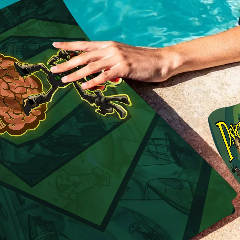 Psychonauts Big Microfiber Beach Towels Quick Dry Towel Sand Beach Towels Pool Towel for Travel Swim Pool Yoga 3