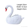 Creative Swan White Flower Pot, Animal Resin Crafts, Courtyard Balcony Garden Layout, Duck Decoration, Outdoor Decoration, 1Pc 6