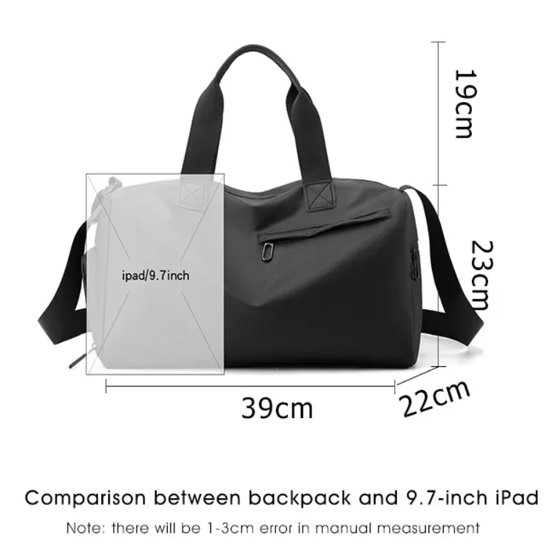Zipper Large Capacity Oxford Travel Bags Solid Fitness Bags Thickened Fabric High Capacity Waterproof Luggage Sports