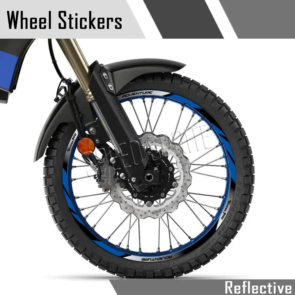

Reflective Motorcycle Accessories Wheel Stickers Hub Decals Rim Stripe Tape For YAMAHA TENERE 700 Tenere700 XTZ 700 XTZ700