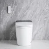 Elongated Smart Toilet with Elongated Heated Bidet Seat, Intelligent Toilet with Bidet Built-in, Feet Sensor,Auto Open/Close 2