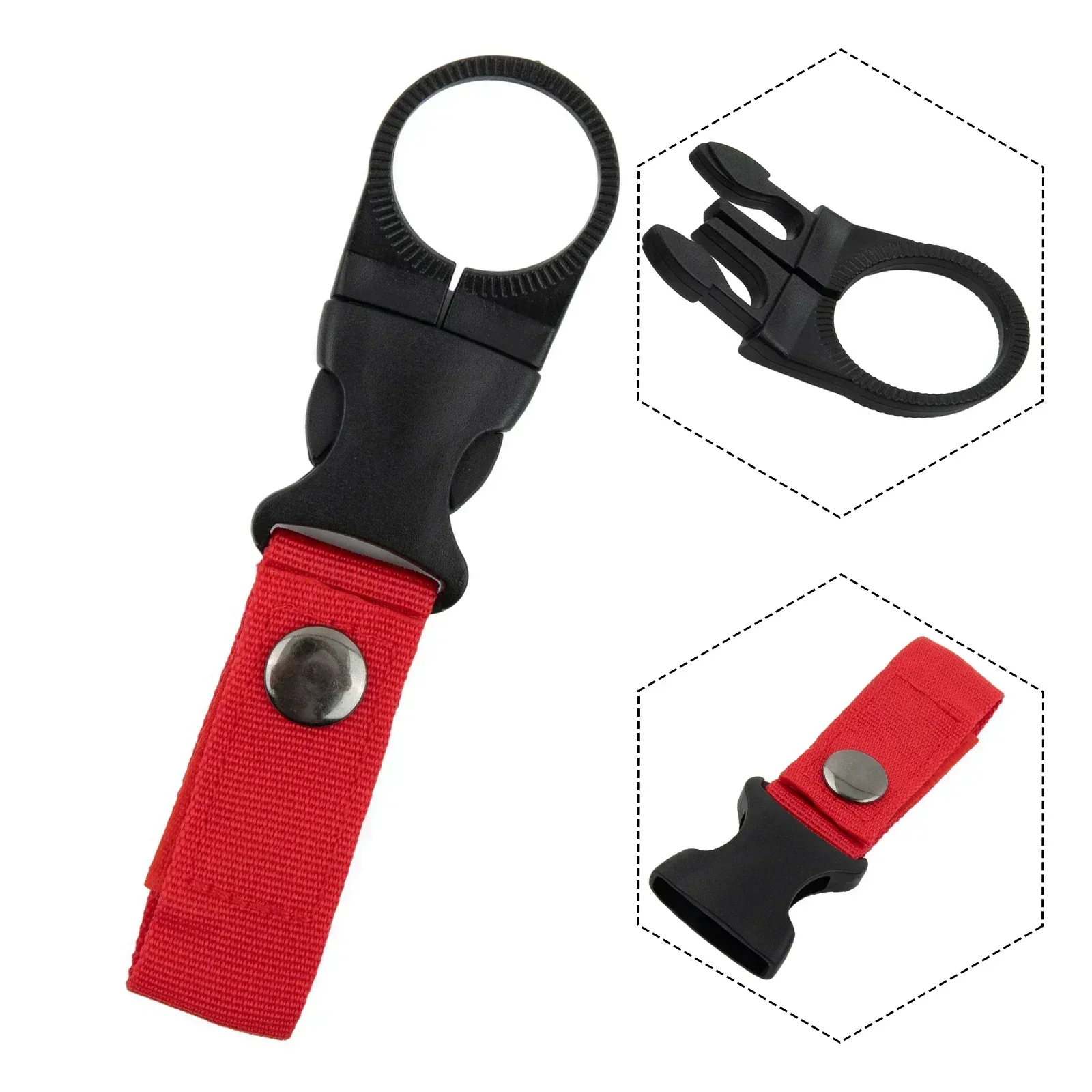New Webbing Buckle Hook Water Bottle Holder Clip Outdoor Nylon