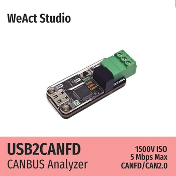 WeAct USB to CAN Module USB to CANFD CANBUS Analyzer Debugger SLCAN Cangaroo 1