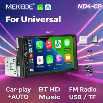 MEKEDE 1 din reproductor MP5 pantalla táctil HD de 7 pulgadas Radio de coche 1DIN audio automático USB BT tarjeta TF para Autoradio Universal reproductor Multimedia 1
