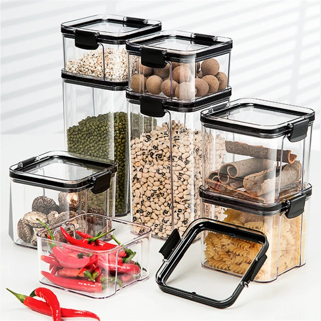 Cabinet Hanging Storage Container  Plastic Container Kitchen Storage -  Airtight Food - Aliexpress