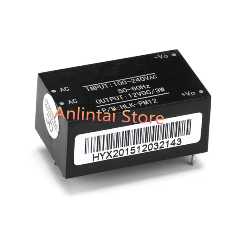 

5pcs HLK-PM01 HLK-PM03 HLK-PM12 HLK-PM24 220v to 3.3/5/12/ 24V AC-DC isolation power module