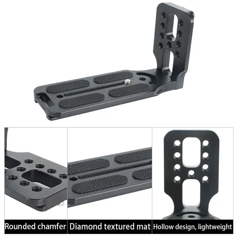 Universal Camera L Bracket Quick Release L Plate 1/4 Inch Screw Swiss Vertical Video Compatible For Nikon Canon Sony Fuji