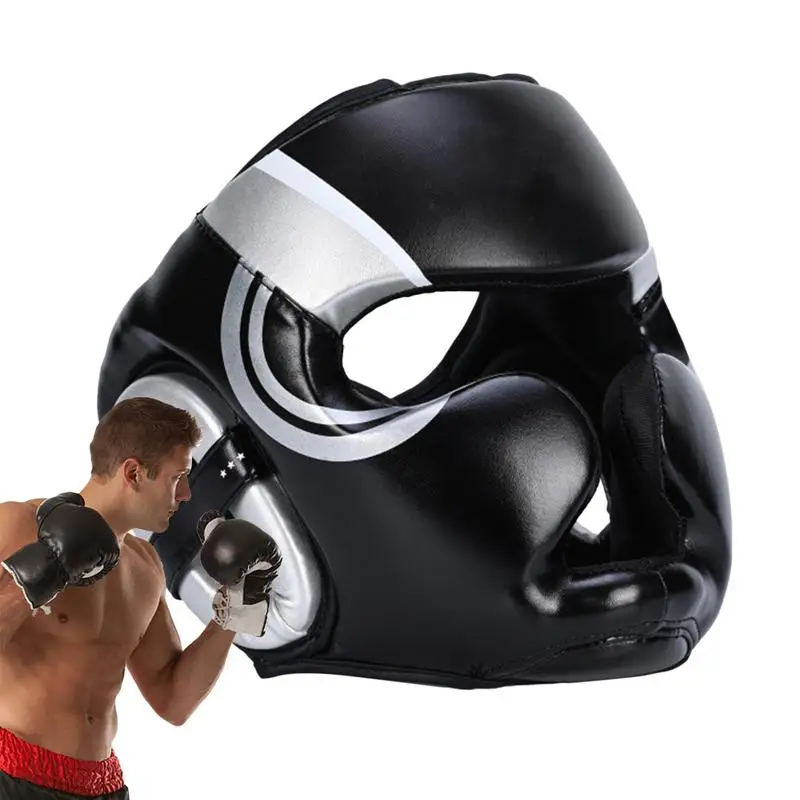 

Боксерская защита головы боксерская защита на все лицо для взрослых оборудование для спортивных тренировок водостойкая защита головы для кикбоксинга