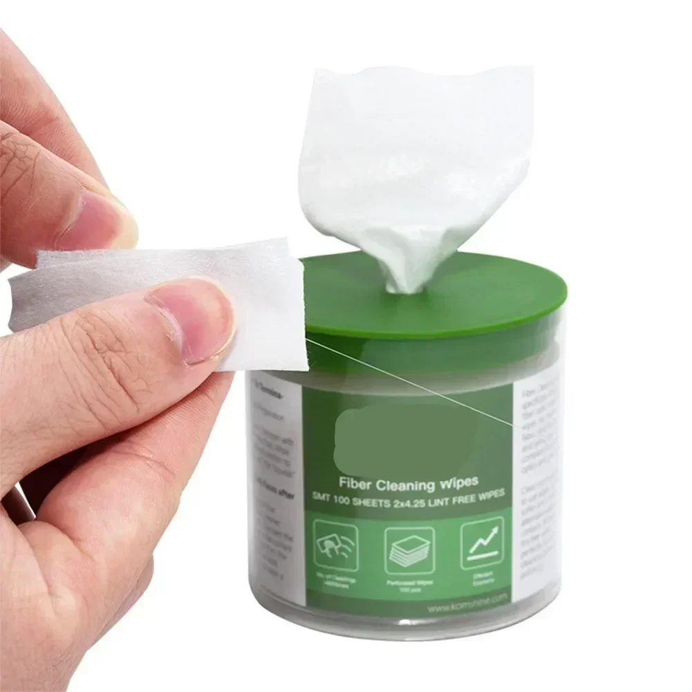 Optical Fiber Cleaning Wipes - Lint-Free Dust Removal Papers (600 PCS/Box)