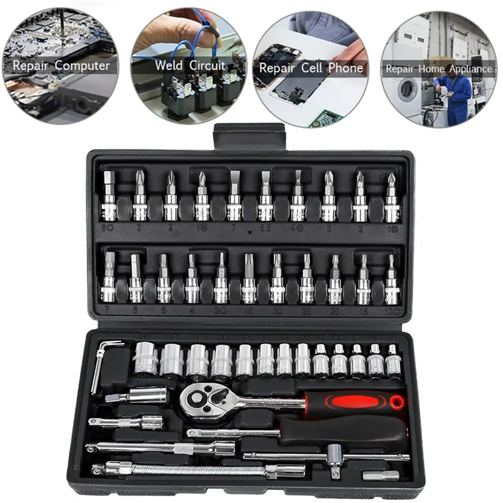 Tool Set Hand Tools Car Repair Ratchet