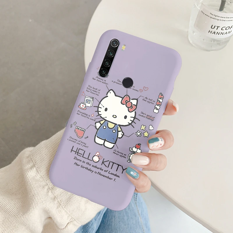 thumbnail image 1 of Bonita funda de teléfono para Xiaomi Redmi Note 8 8T Pro note8 Girl, anticaída, Cinnamoroll Kuromi, Hello Kitty, de silicona, a prueba de golpes, TPU, 1 of 5