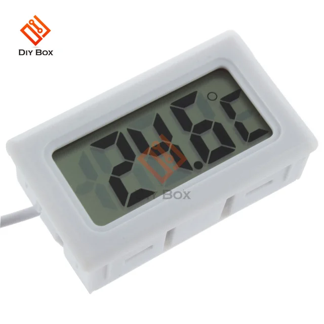 LCD Digital Thermometer Temperature Sensor Temp Meter Thermostat Thermal Regulator Controller 1M 3M Cable Probe FY-10 3