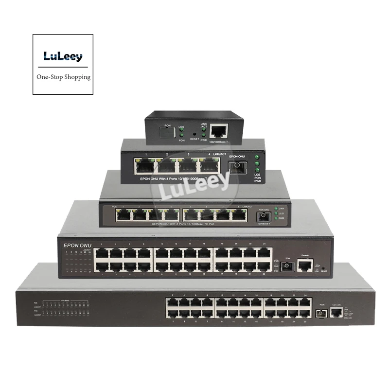 

1/4/8/16/24 металлическая коробка, гигабитный одиночный EPON ONU 100M POE ONT переключатель IEEE802.3ah, авторегистратор EPON OLT, мониторинг безопасности 130 Вт