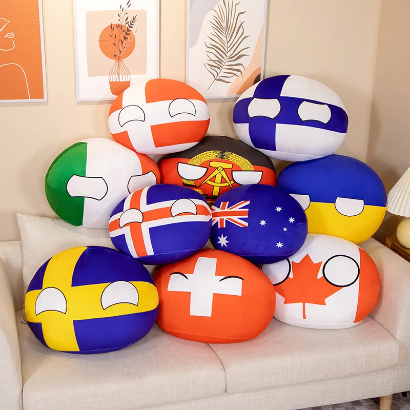30 40cm Stuffed Polandball Pillow Countryball Japan United Nation 