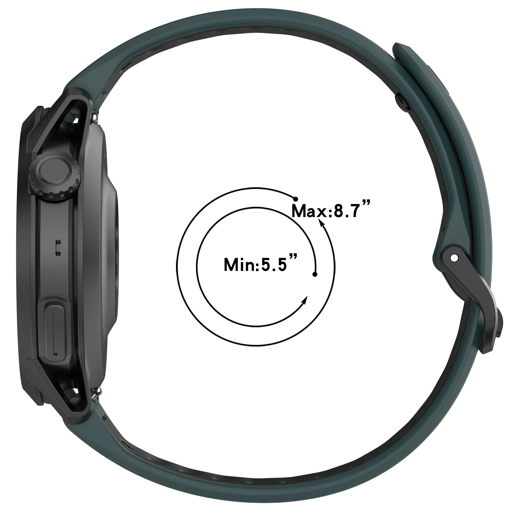 Armband Uhrenband für COROS PACE 4, Ersatzband für Realme Watch 5, Smart-Armband aus Silikon für Xiaomi Watch 5 – Detail 22