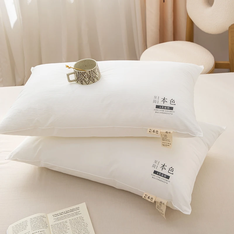 Pure Cotton Sleeping Pillow Filling By Microfiber Neck Health For Children Kids Student Alone Person 40*60cm 1PC