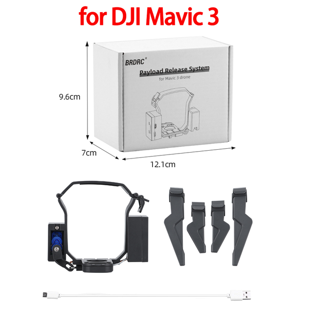 DJI Mavic Air 2/AIR 2S Airdrop Air Drop System Drone Fishing Bait Ring Gift Deliver Life Rescue Remote Throw Thrower