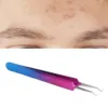 Curved Tip Blackhead Extractor Pimple Popper Tweezer Precise Blemishs Pimple Blackhead Removal Tool 1