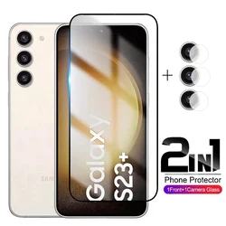 Premium 2 - in - 1 Tempered Glass Screen Protector - Galaxy A60 (2in1)