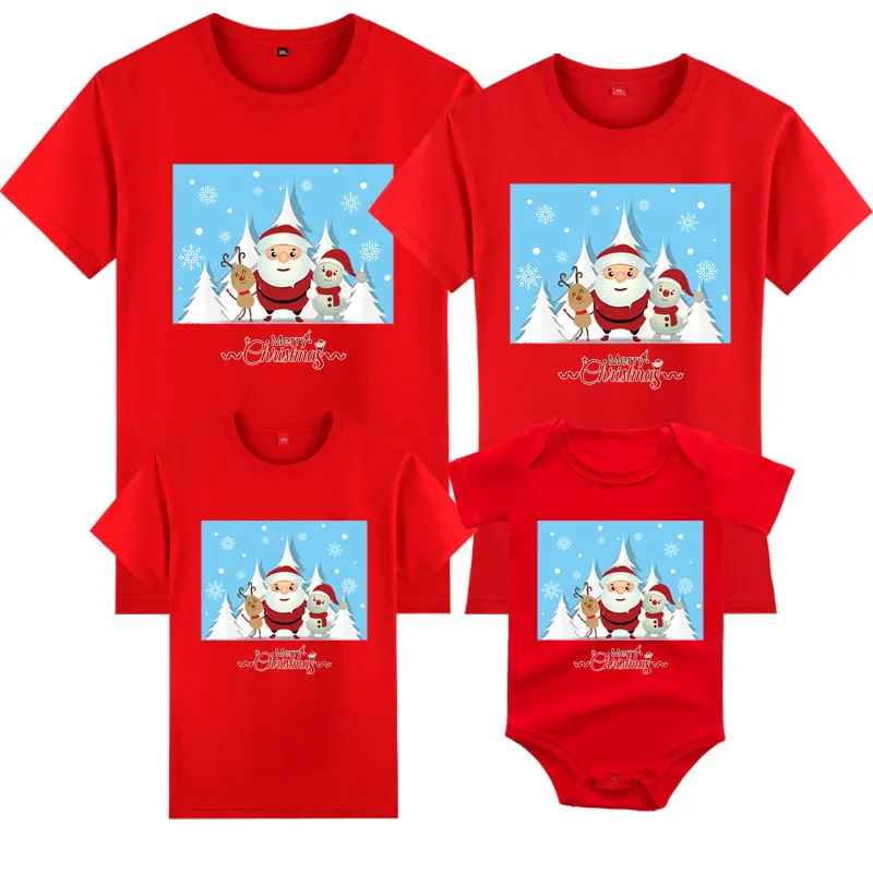 Camisetas alegres, camisetas de mamá y yo, camisetas para adultos y niños, ropa navideña a juego para toda la familia