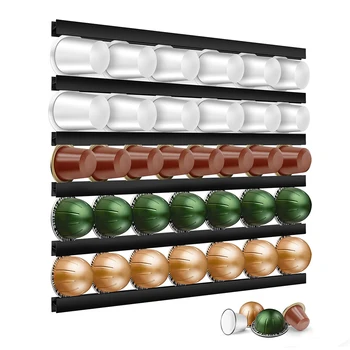 Porta capsule per caffè K-Cup Nespresso Dolce Gusto Vertuoline per qualsiasi cialde di caffè Cialde per caffè Scaffale per capsule 1