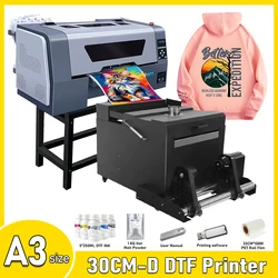 A3 XP600 DTF Transfer Printer Direct to Film T-Shirt Printing Machine dtf impressora a3 For T-Shirt shoes For All Fabric