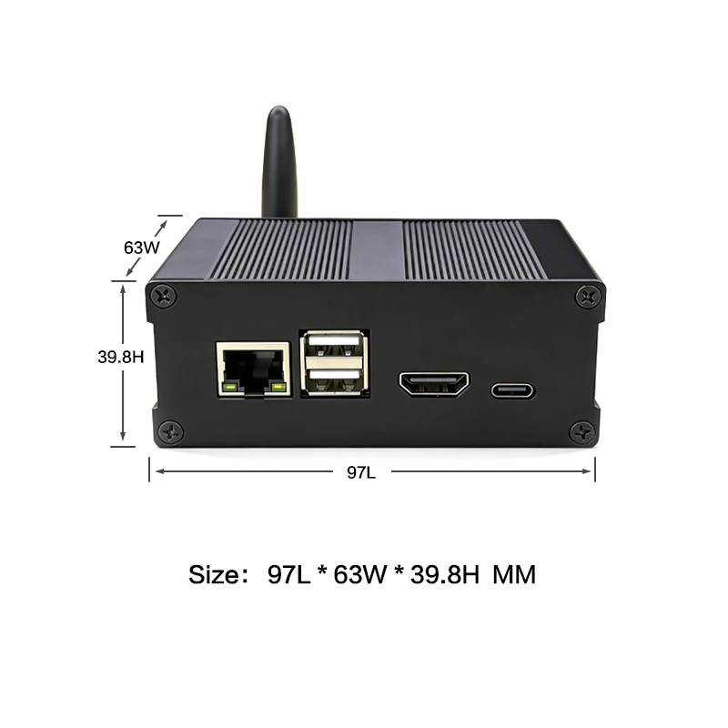 케이스 쉘 알루미늄 합금 보호 케이스, 킥피 K2B용, 올위너 H618 개발 보드용, 킥피 K2B용