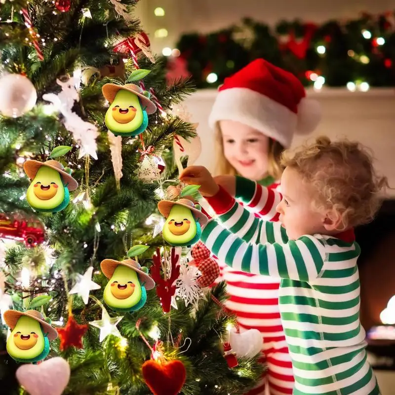 Acrylic Avocado Charm Avocado Bracelet Earring Keychain Craft Charm 2D Key Decoration Pendant Backpack Key Chain Accessories For