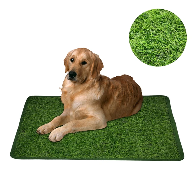 Dog Grass Pad With Tray, Artificial Grass Mats Washable Grass Pee Pads For  Dogs, Pet Toilet Potty Tray For Puppy & Small Pet, Dogs Turf Potty Training