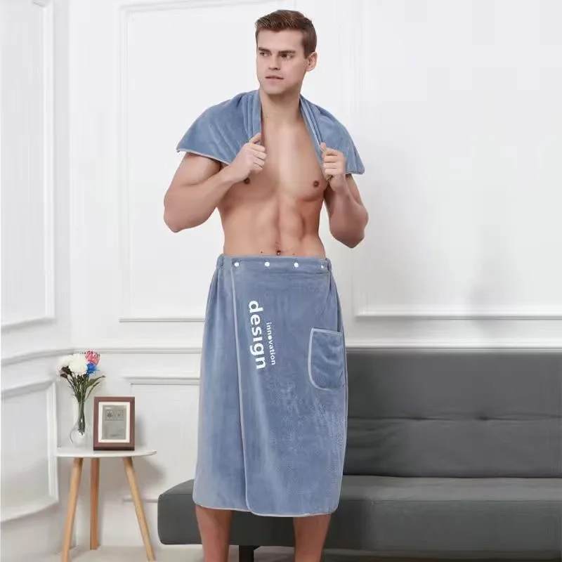 New Soft Beach Pool Bath Towels Microfiber Swim Wearable Adult Spa Men Body Face Towel Running Blanket Travel Swimming Bathrobe