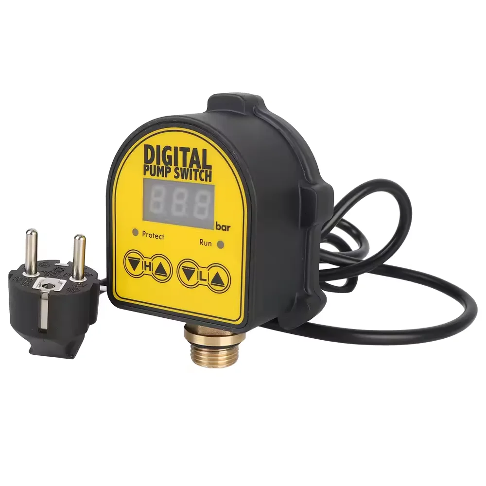 ตัวควบคุมแรงดันอิเล็กทรอนิกส์ จอแสดงผลดิจิตอล ปั๊มลมอัตโนมัติ น้ำมัน น้ำ คอมเพรสเซอร์ สวิตช์ควบคุมแรงดันสำหรับน้ำในบ้าน 1