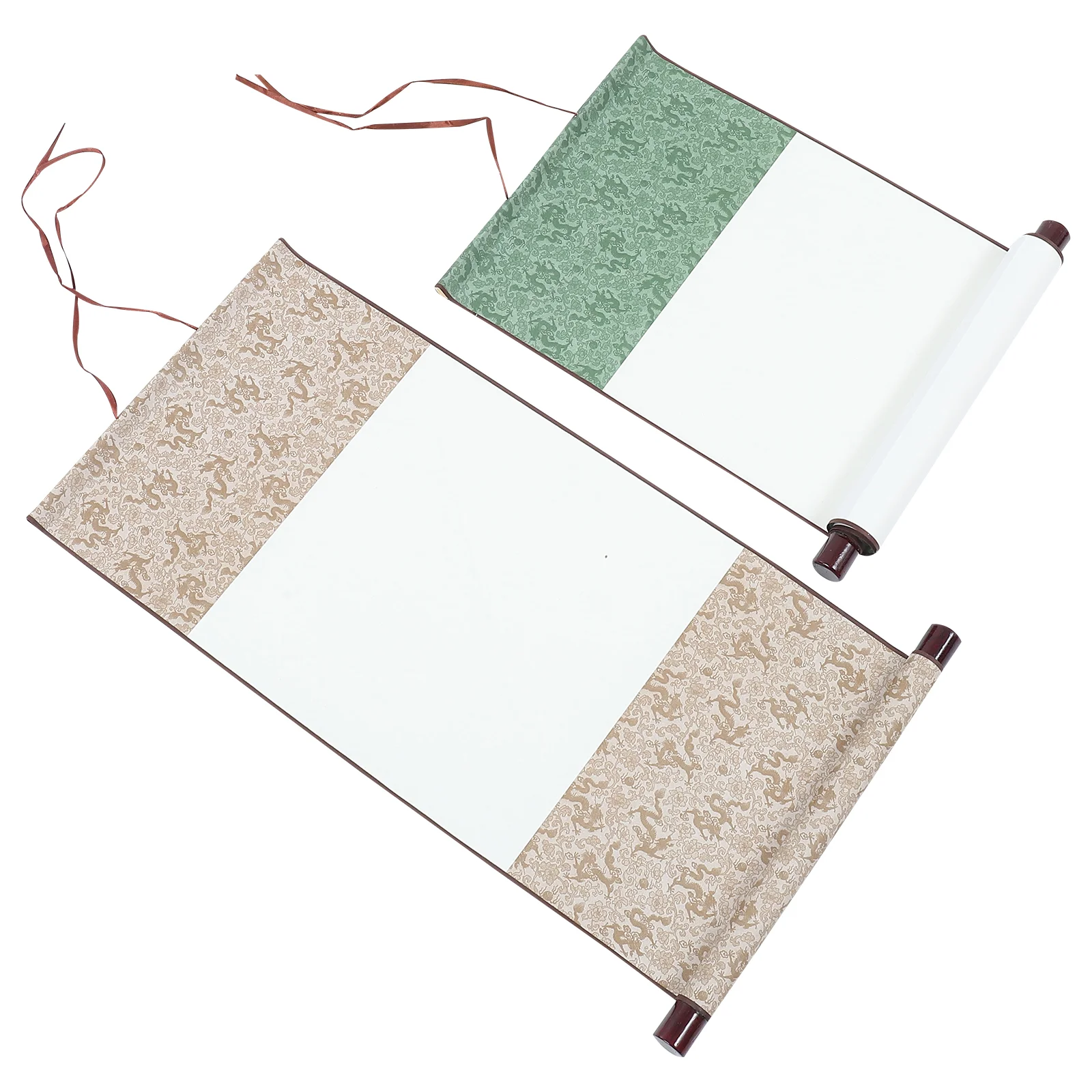 

Scroll Chinese Paper Calligraphy Blank Painting Scrolls Wall Writing Hangingricemounting Ink Xuan Decor Brush Propwrappers