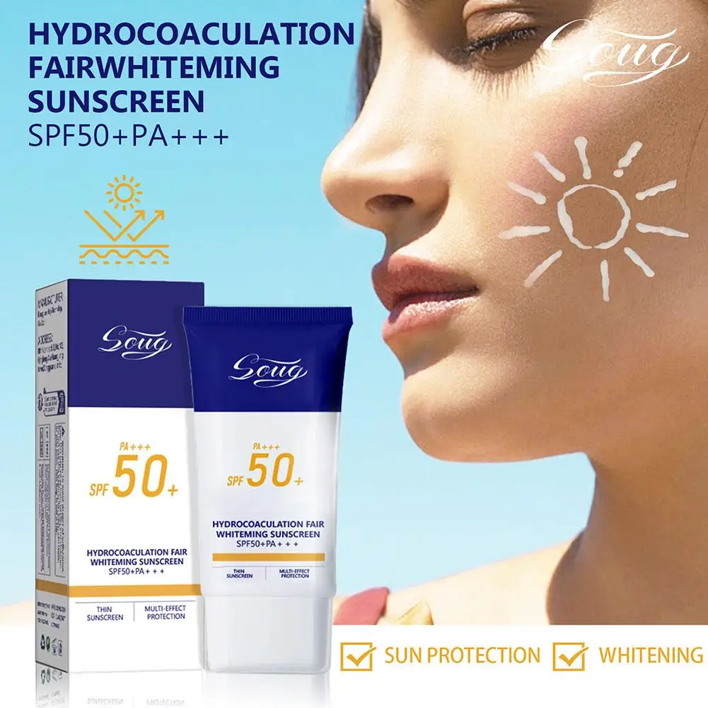 

SPF50 + Солнцезащитная лампа, Антивозрастная длинная косметика, водонепроницаемая, Освежающая, Освежающая, с контролем жирности, для здоровья, Las S6M4