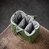 Tea Set Storage Bag Travel Set Thickened Cotton and Linen Teapot Fabric Bag Master Tea Cup Anti Drop Cloth Bag Tea Accessories 4