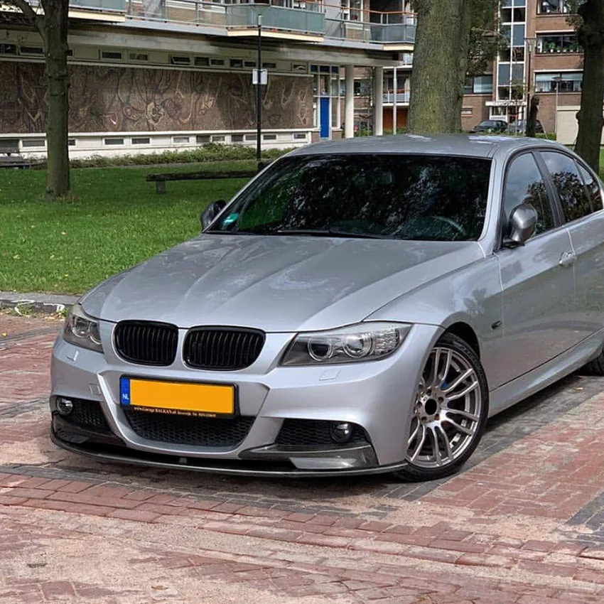 BMW 3 시리즈 E90 E91 LCI M 스포츠 2009 2010 2011 2012 튜닝 카나드 립 디퓨저용 프론트 범퍼 립 스포일러 스플리터