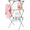 Premium SureGrip 3 Tier Indoor and Outdoor Clothes Drying Rack, Lightly Textured Non Slip Rungs, 69 Ft 1