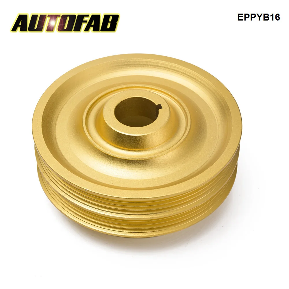 AUTOFAB Aluminum Underdrive Crankshaft Pulley EPPYB16 For Honda 99-01 94-01 B18 B16 Civic Jdm