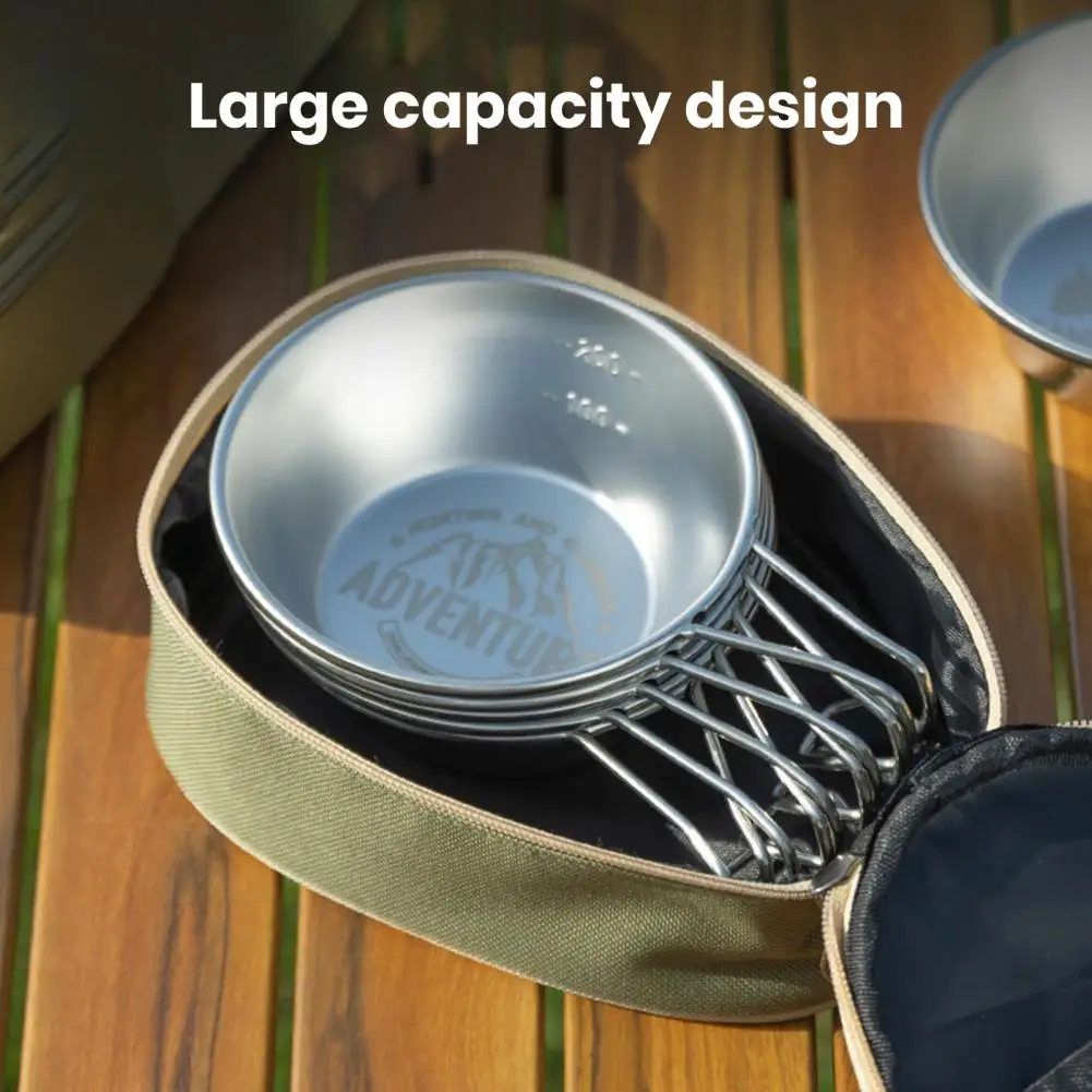 Sierra Cup Tableware Storage Bag Large Capacity Zipper Closure Waterproof Camping Travel Cookware Organizer Bag