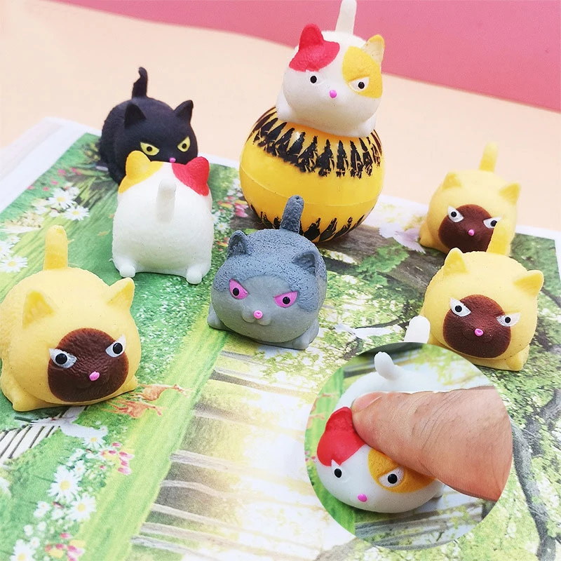 

1PCS Kawaii Squishies Mochi Anima Cat Squishy Toys For Kids Antistress Ball Squeeze Party Favors Stress Relief Toys For Birthday