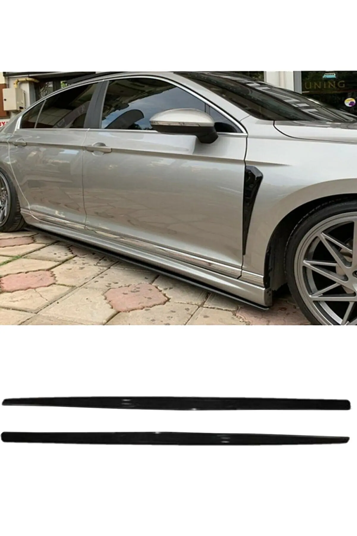 Ford Granada F30 Modello Piatto Lato Marşpiyel 4 Parça Piona Nero