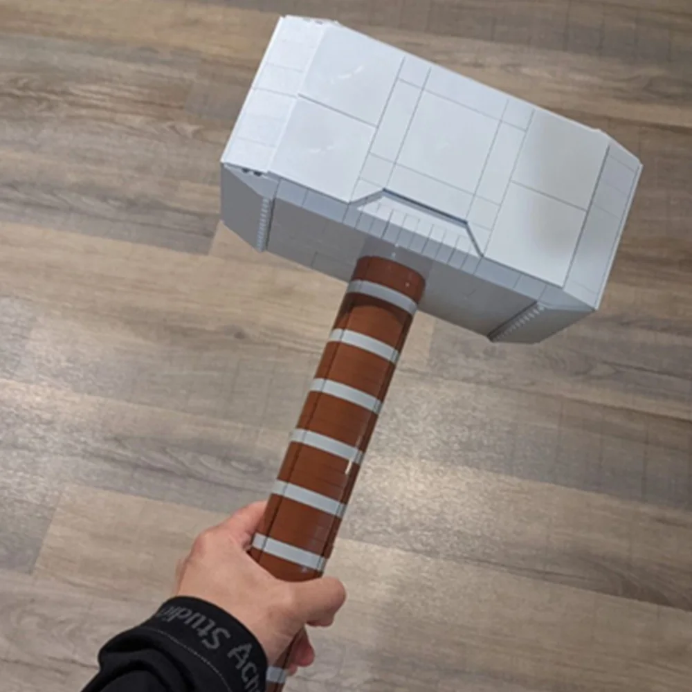 979Pcs Supereroi Thors Assgars Thunder Hammer Armi Modello Building Block Brick Gift Ragazzi Giocattoli Compleanno