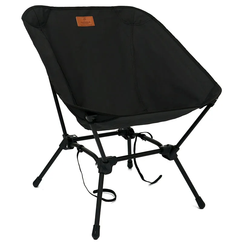 Chaise lune portante 120KG stable 4-pieds pliable - Tabouret pêche plage camping randonnée ultra-léger
