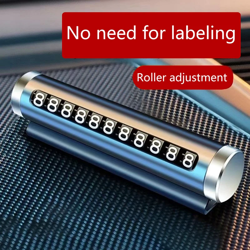 

Новинка 2024, Металлическая Автомобильная Временная парковочная карта, поворотная табличка с номером телефона, Алюминиевые наклейки, остановка парка в автомобиле, автостайлинг, автомобильные аксессуары