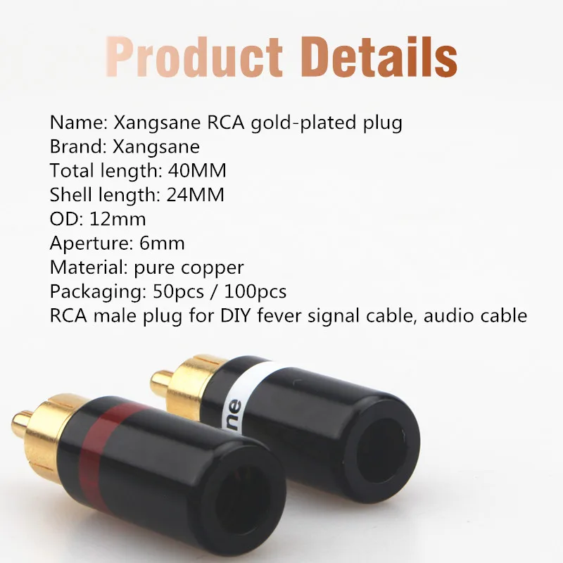     ÷  ÷ HIFI RCA AV  ÷ DIY  ̺ 6mm, 20 /50 /100  