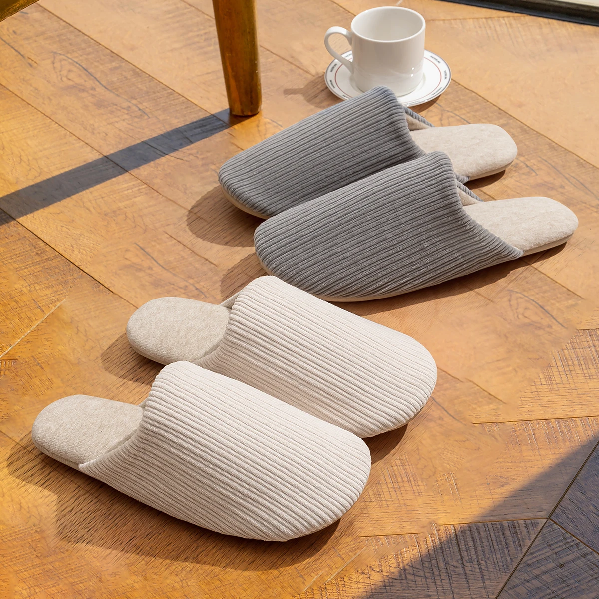 TZLDN للجنسين المنزل النعال لينة نِعال من الفراء ا...