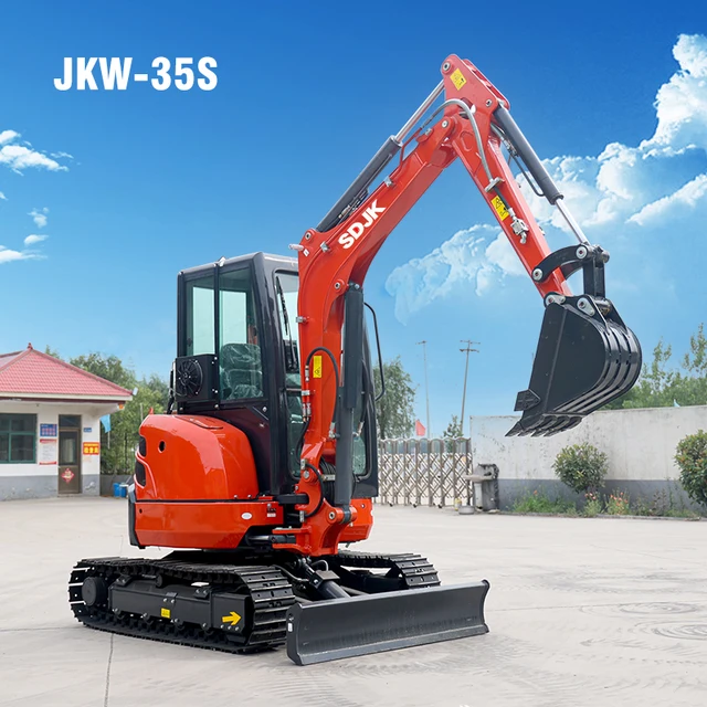 EPA 3.5 Ton Kubota Engine Small Digger Bagger Mini Excavator with 0.06 Cbm Bucket - Image 2