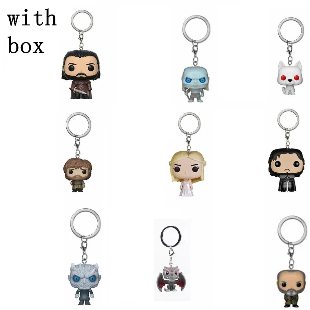 Funko Game Of Davos Daenerys Throne Jon Snow Ghost Night King White Walker Action Figure Toys Collection Modello Portachiavi