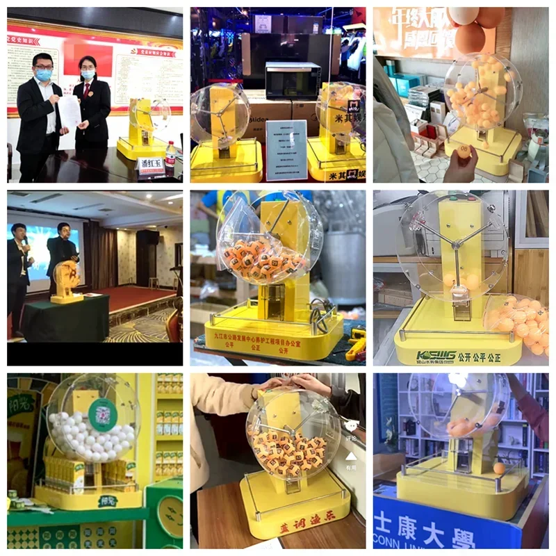 Hot Selling Electric Acrylic Lottery Machine Automatic Bingo Cage Lucky Game Playing Machine