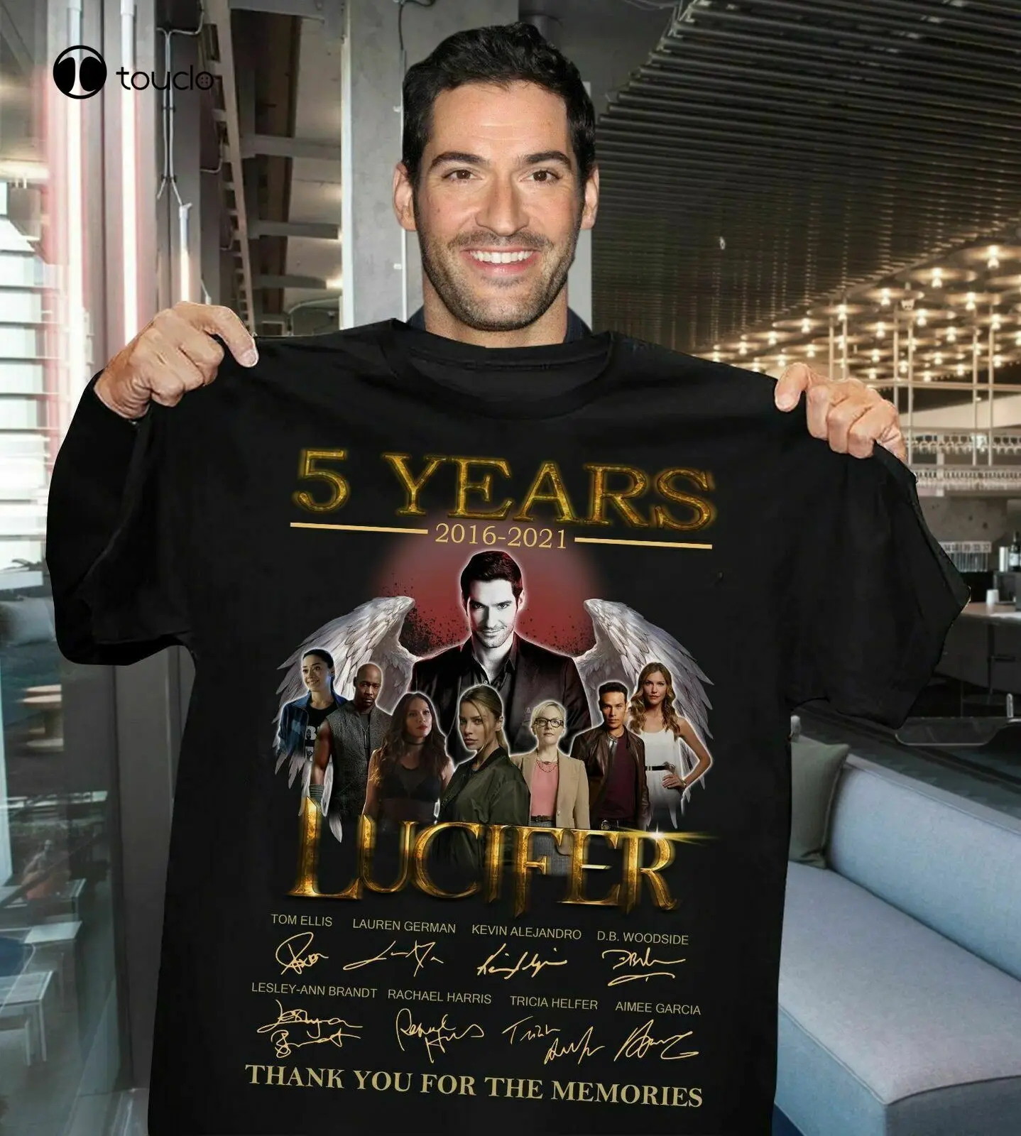 

5 Years 2016-2021 Lucifer Thank You For The Memories T-Shirt Cotton Size S - 3Xl Tee Shirt unisex